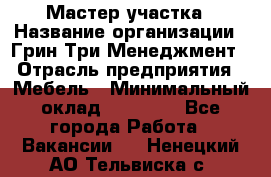 Мастер участка › Название организации ­ Грин Три Менеджмент › Отрасль предприятия ­ Мебель › Минимальный оклад ­ 60 000 - Все города Работа » Вакансии   . Ненецкий АО,Тельвиска с.